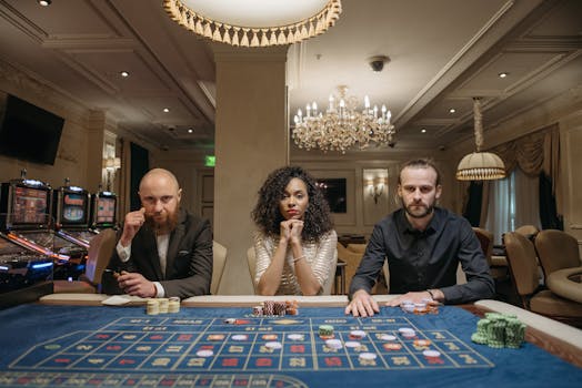 poker players deep in thought