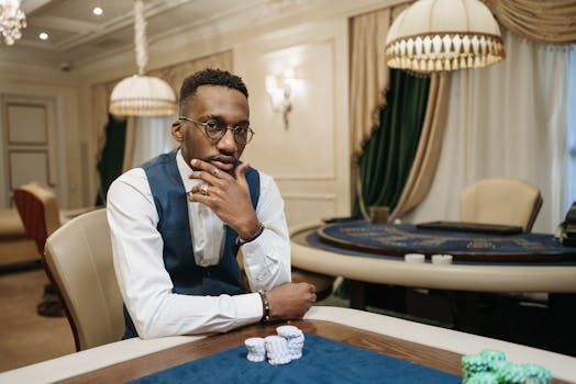 poker player practicing strategies