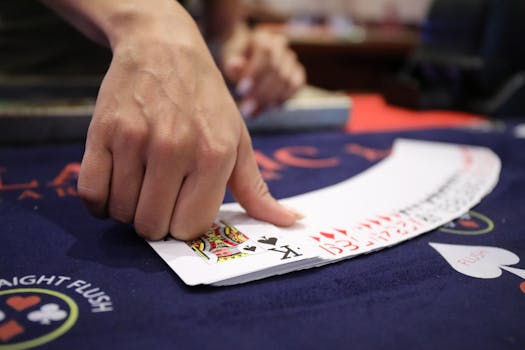 high-stakes poker table
