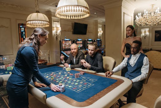 poker table with players focused