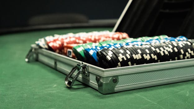 professional poker dealer in action