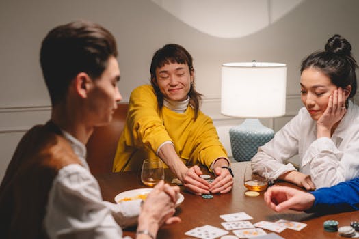 poker players at home game