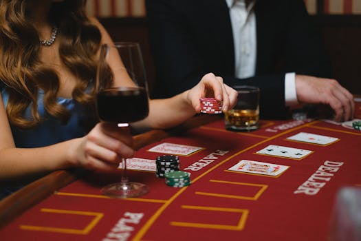 a poker table with players in action