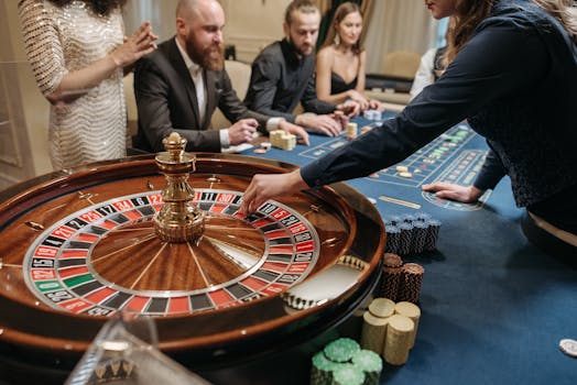 dealer engaging with players
