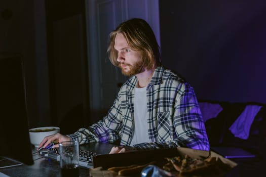 focused player contemplating strategy