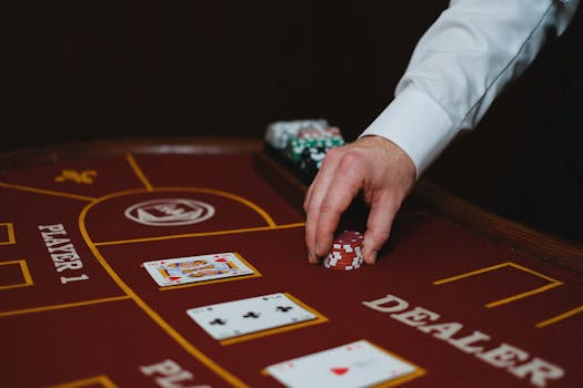 Image of focused poker player