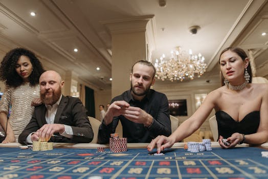 poker tournament scene
